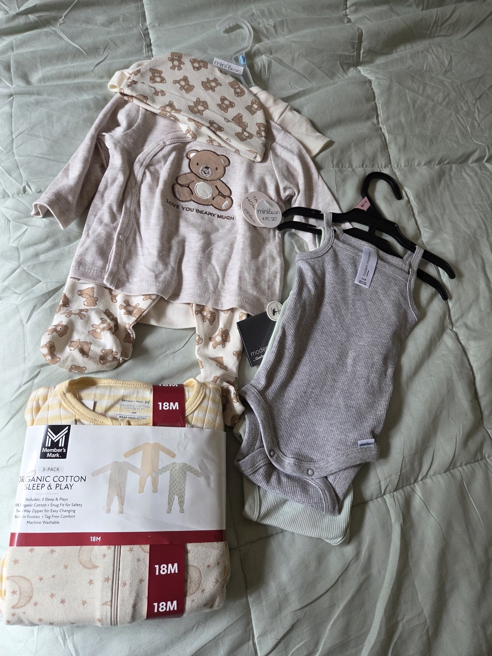 Bundle Of 3 Sets Of Baby Clothes